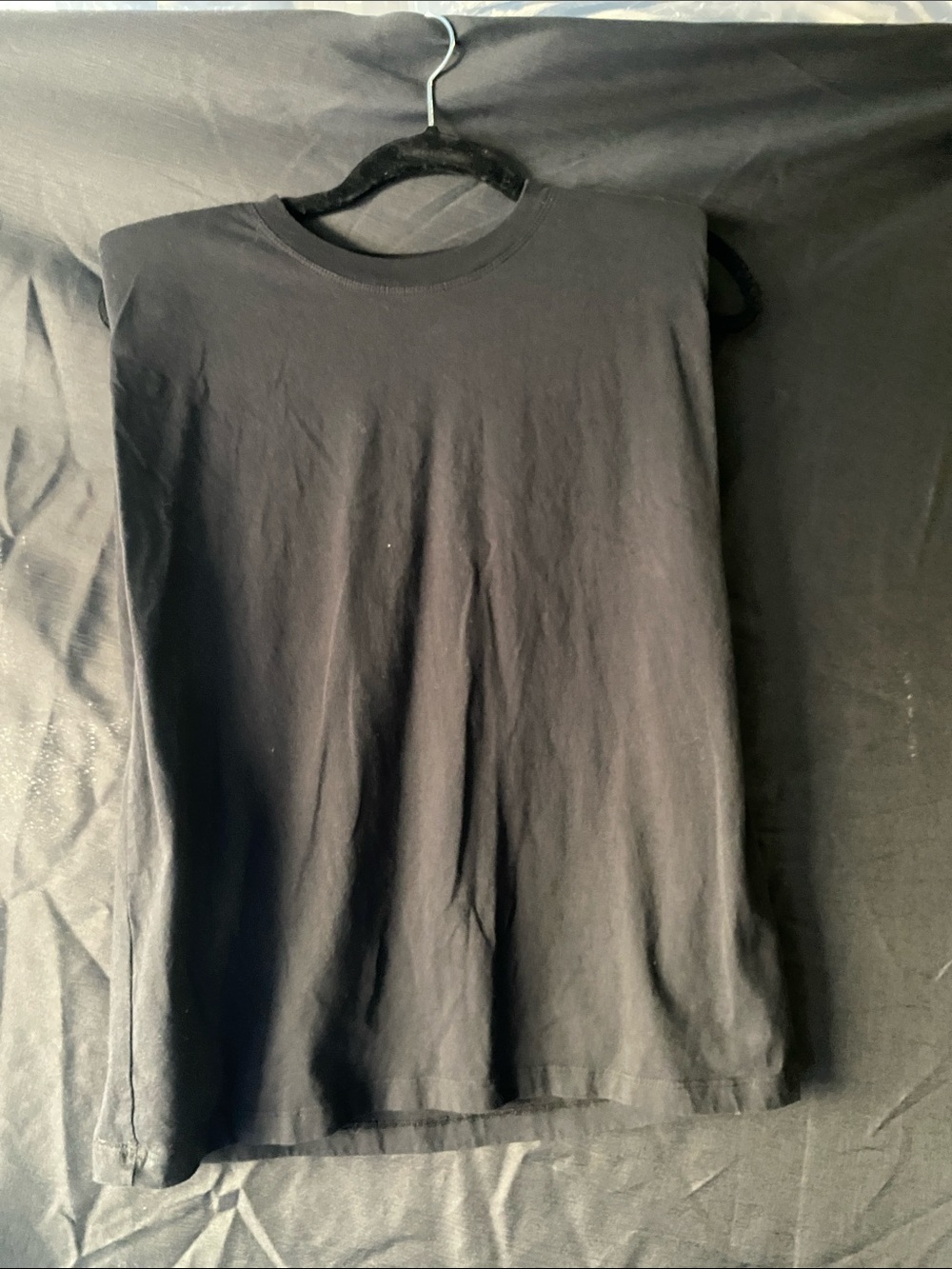 Zara Black Ribbed Crewneck Sleeveless Top